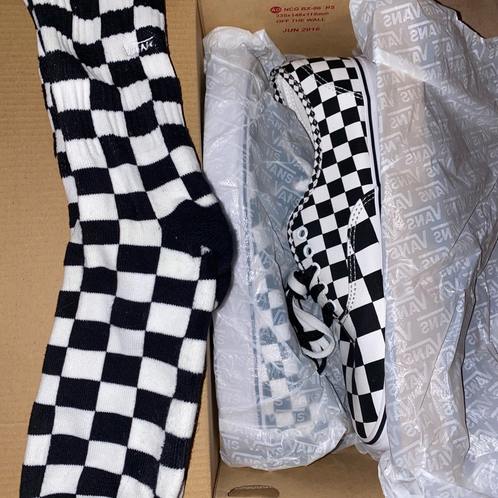 Vans Era Checkerboard with socks